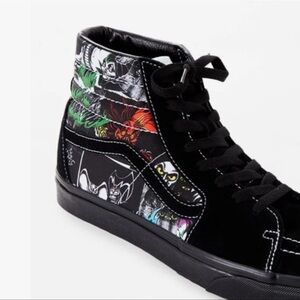 Vans Black High-Top Sneakers with Graphic Design